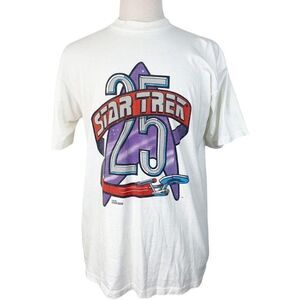 Vintage Star Trek XL White 25 Year Anniversary